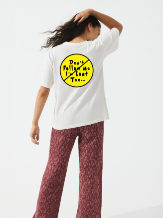 GrphX Oversized Cotton T-Shirt - LOST TOO Graphic Oversized Cotton Tee