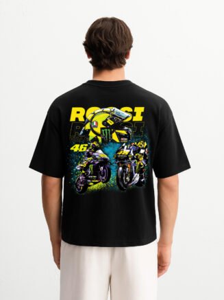 Valentino Rossi #46 MotoGP Graphic T-Shirt – Black