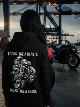 BAD GIRL Moto Edition – 320 GSM Premium Fleece Hoodie