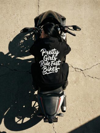 Pretty Girls Ride Fast Bikes – Japanese Moto Hoodie