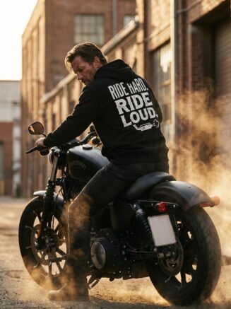 Black Rebel Moto Hoodie – Ride Hard. Ride Loud.
