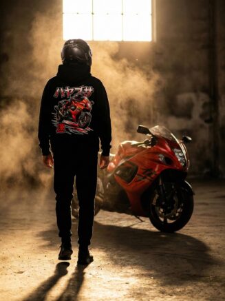 Hayabusa Inspired Heavyweight Rider Hoodie – 320 GSM Cotton