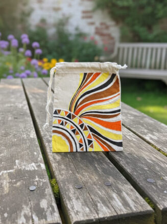 Solar Arc — Hand-Printed Canvas Tote