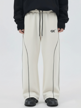 White Oversized Cotton Lower – 330 GSM Heavyweight Comfort Fit