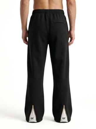 Minimal Black Relaxed Fit Track Pants
